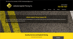 Desktop Screenshot of lallandeasphalt.com