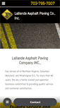 Mobile Screenshot of lallandeasphalt.com